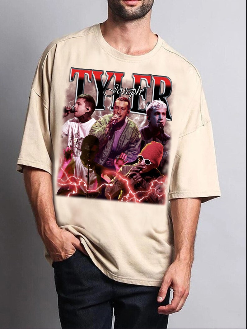 Twenty One Pilots Retro Tyler Joseph Shirt-MEN
