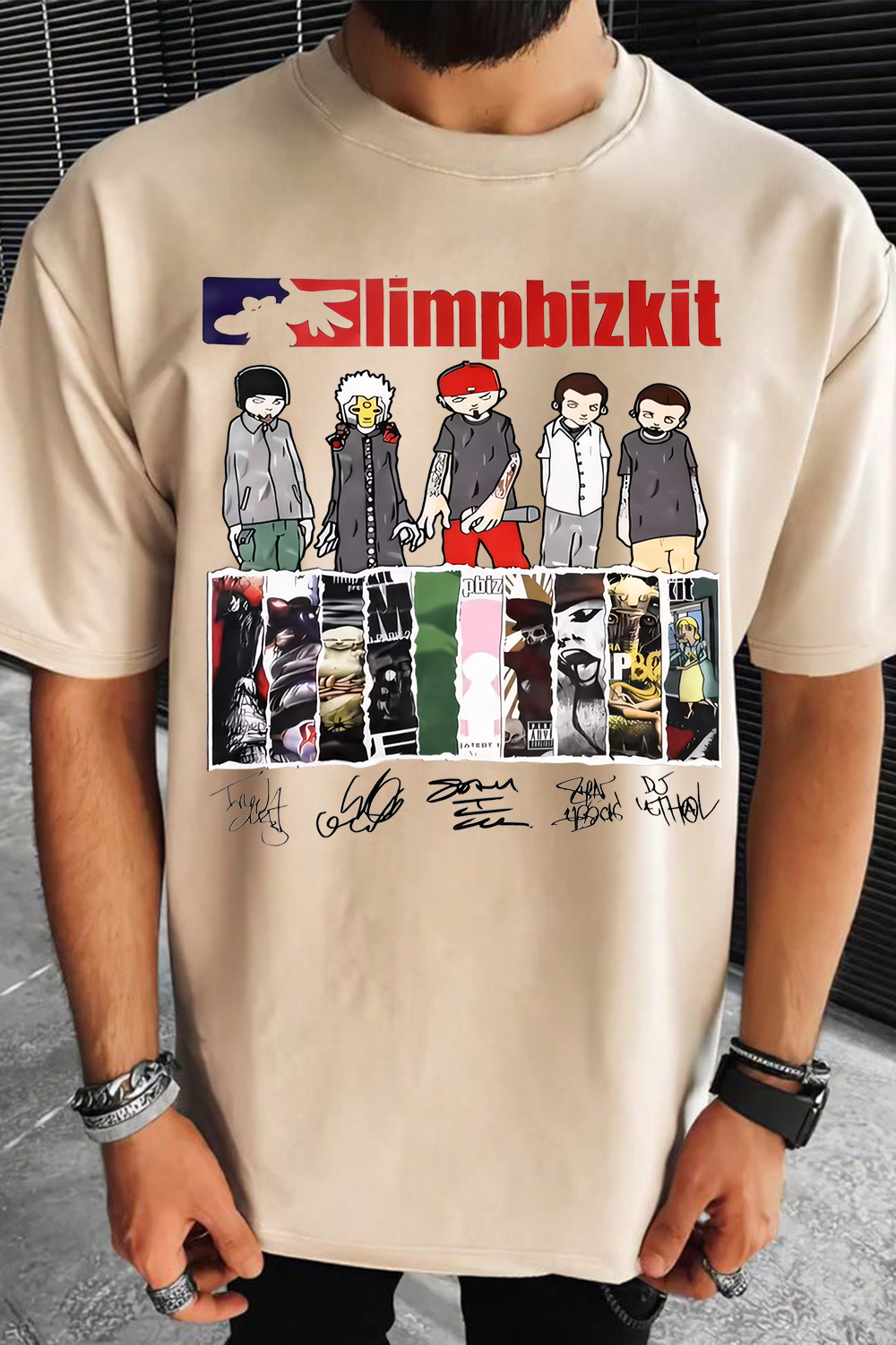 limpbizkitconcert printed Tee