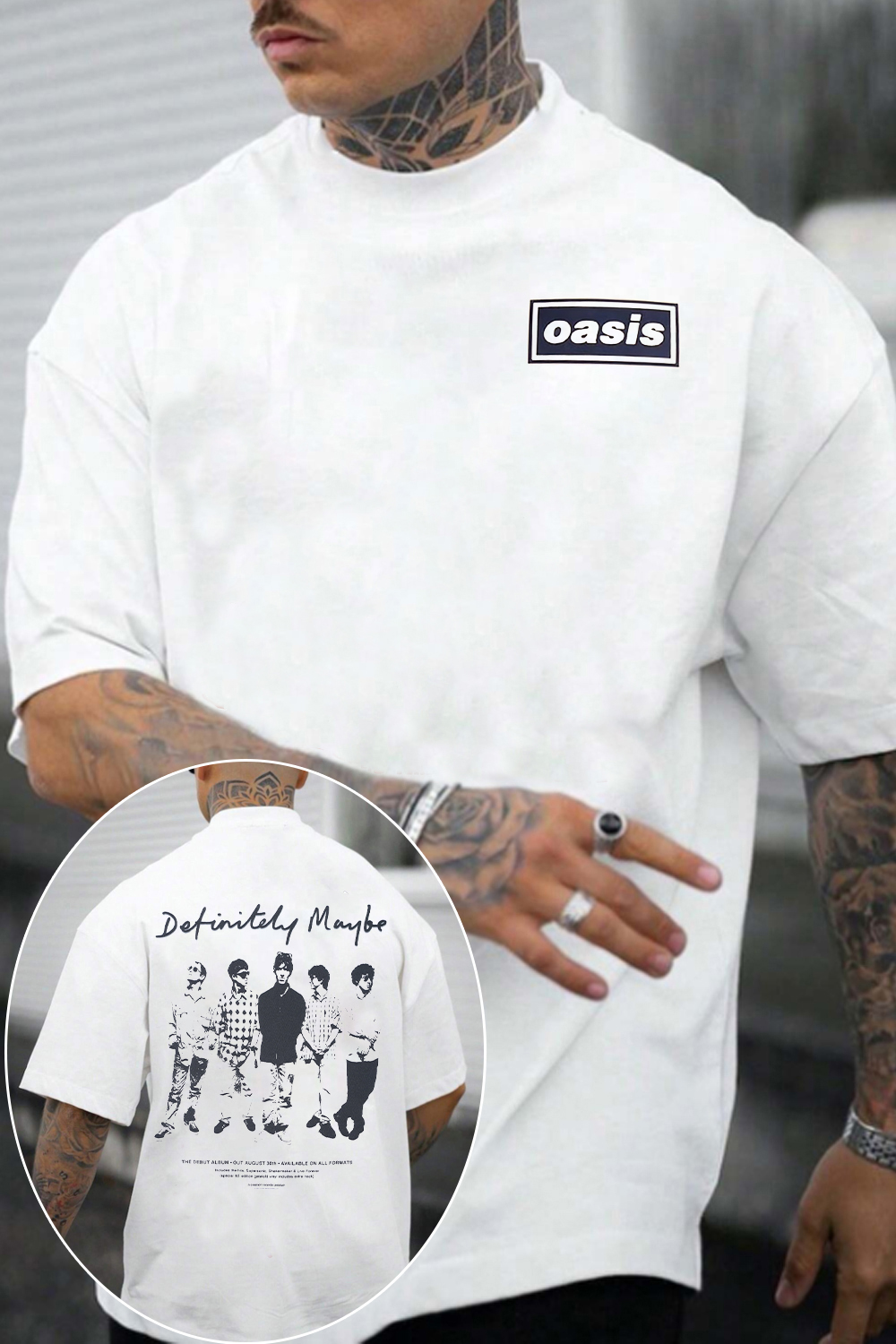 Oasis Unisex T Shirt Definitely Maybe Promo Official Reunion Tour 2025