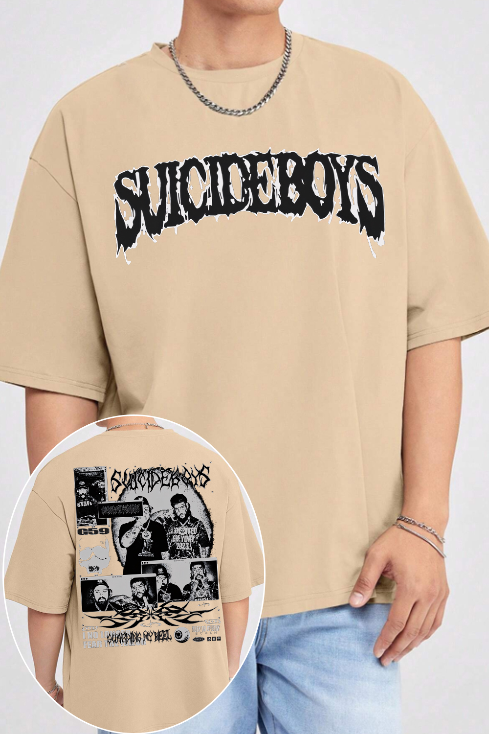 uicideboys casual 2-side printed hoodie