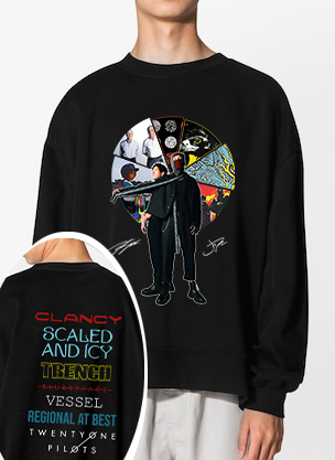 Twenty One Pilots Albums Both Side Sweatshirt-MEN