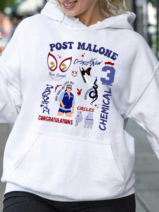 Post Malone Ranking Songs Hoodie