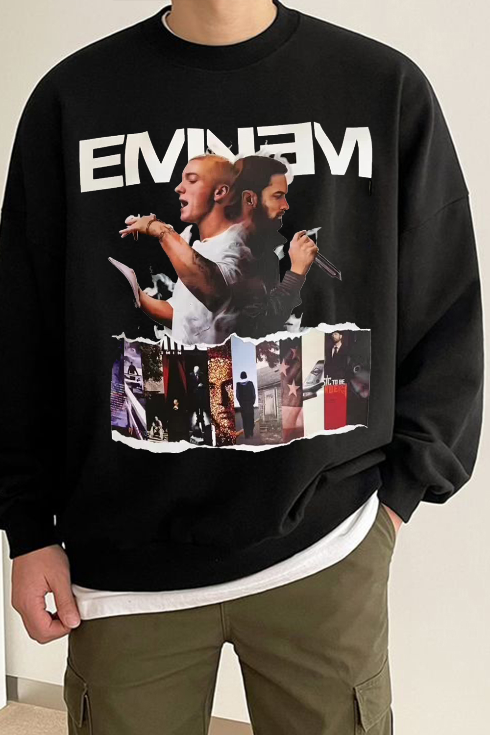 eminem rap men's sweatshirt