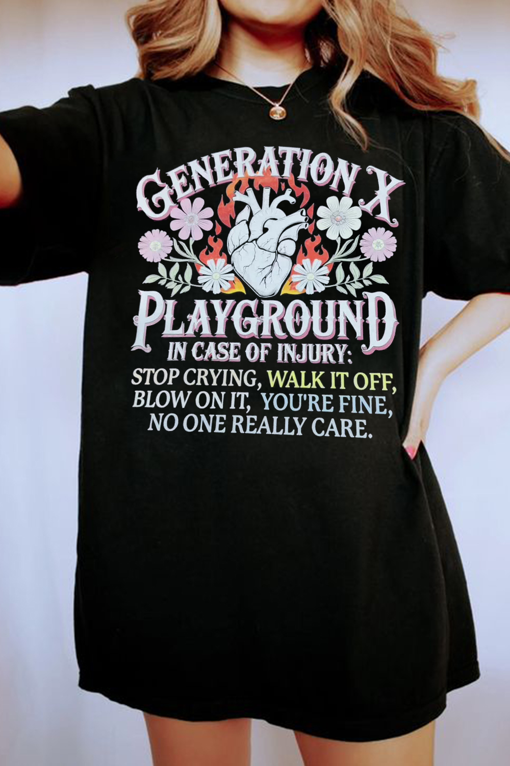 Music Song Casual Print Round Neck Short Sleeve T-Shirt