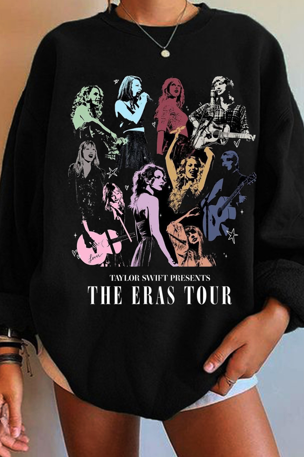 Taylor Casual Crew Neck Long Sleeve Sweatshirt