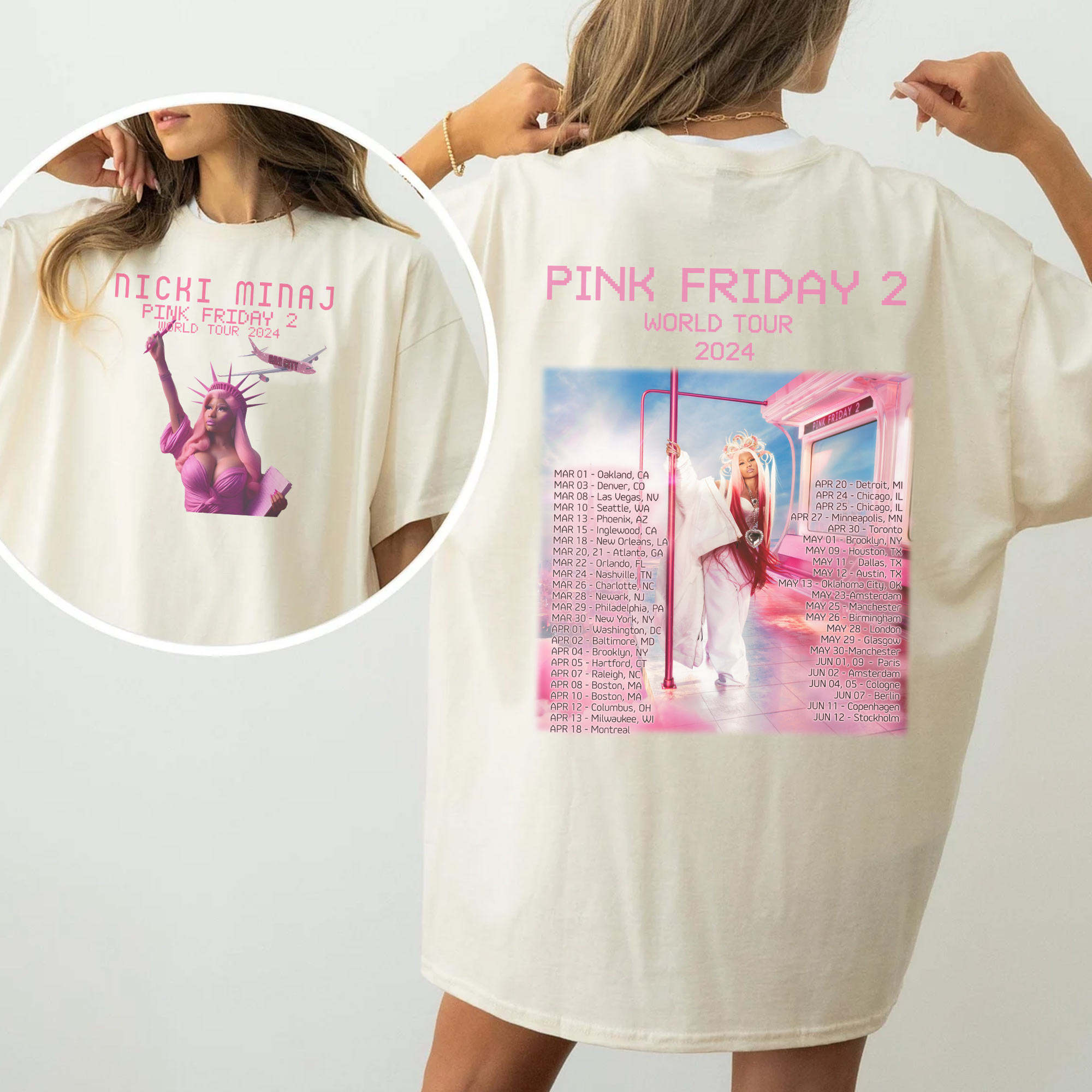 Nicki Minaj Pink Friday 2 World Tour Version 3 �C Shirt