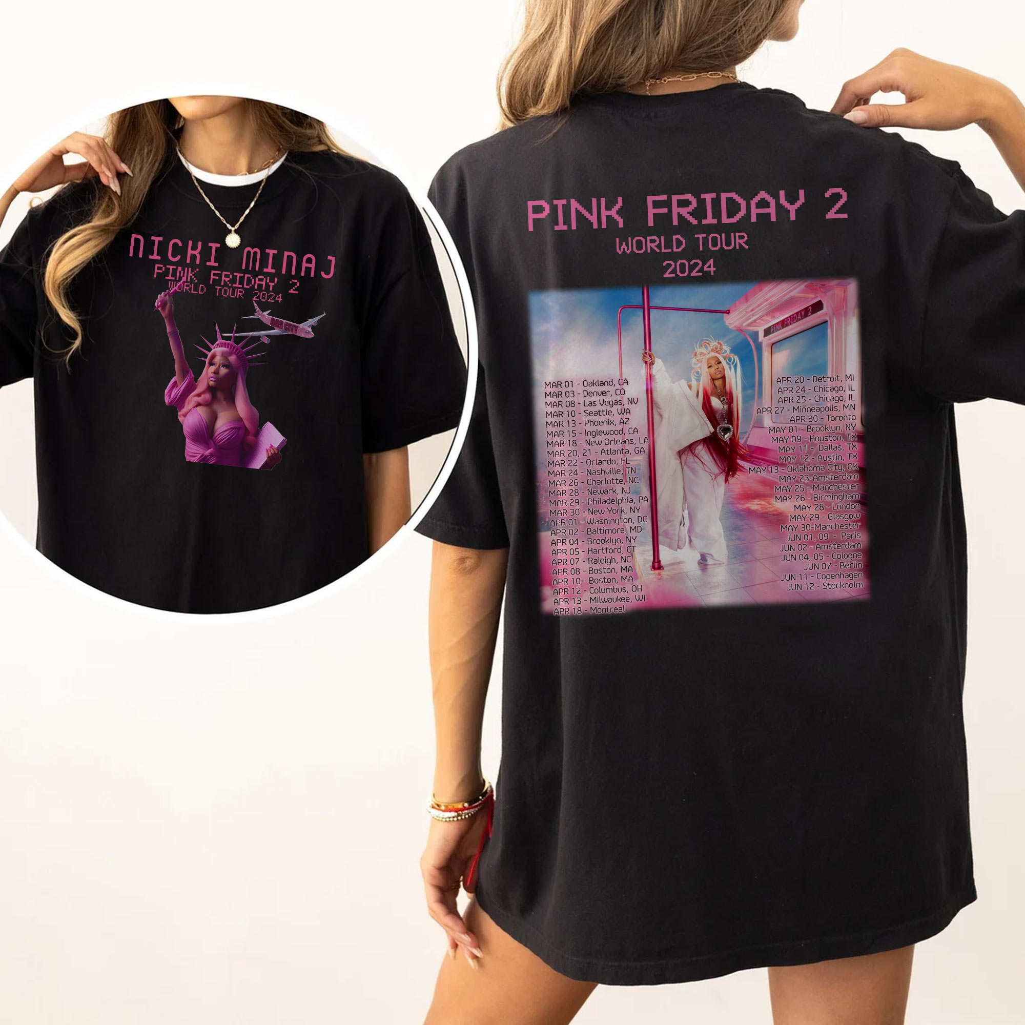 Nicki Minaj Pink Friday 2 World Tour Version 3 �C Shirt