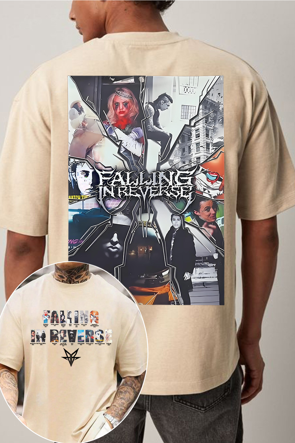 Falling In Reverse 2-sided printed tee