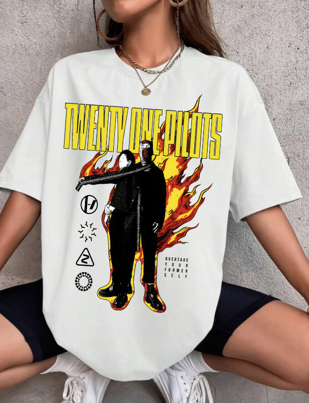 Twenty One Pilots On Fire Tshirt