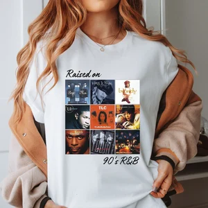 Raised On 90s R&B Album Music Artists-4 Shirts