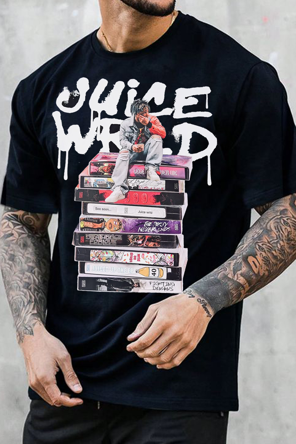 Juicewrld round neck men's T-shirt