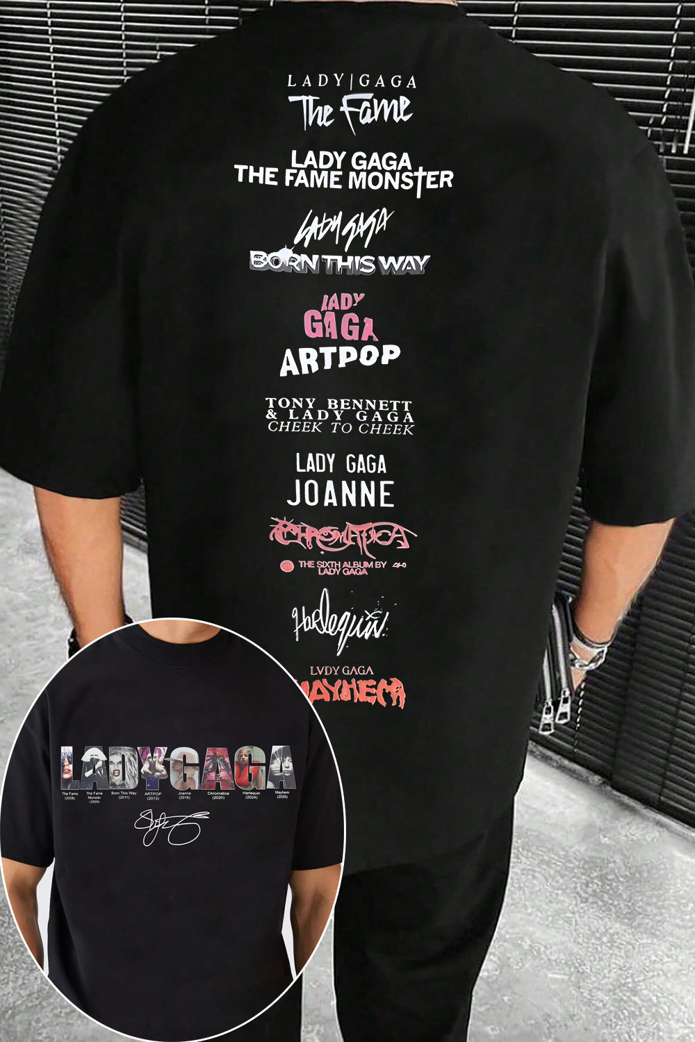 Lady Gaga Music Tee For Men