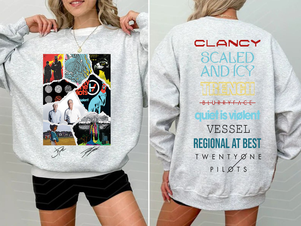 Twenty One Pilots Albums New Version Both Side SweatShirt