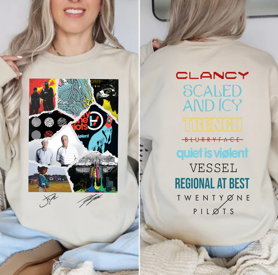 Twenty One Pilots Albums New Version Both Side SweatShirt