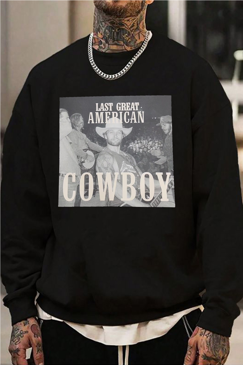 cowboy men's sweatshirt