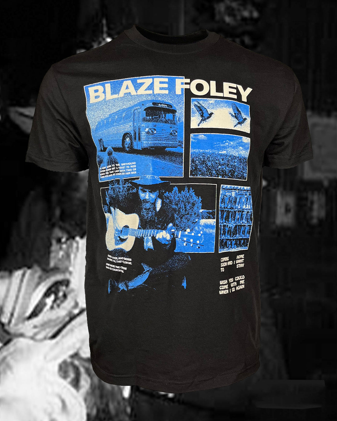 Blaze Foley Clay Pigeons Tee For Men