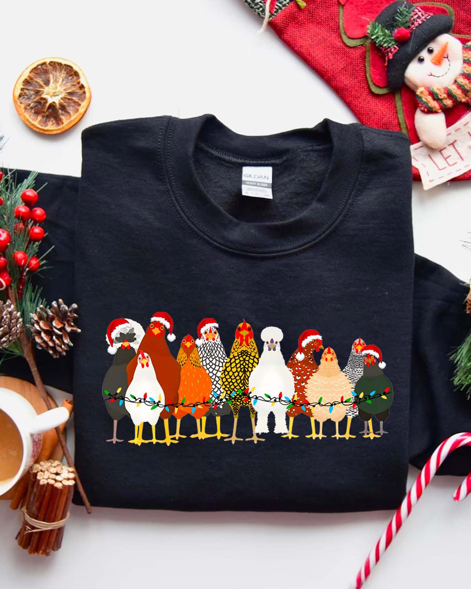 Christmas Chicken Sweatshirt - Women