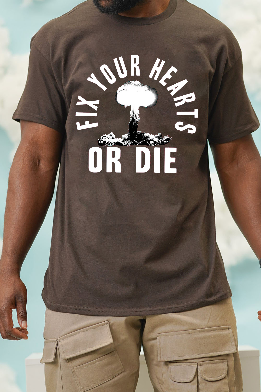 Fix Your Hearts Or Die Heather Black Rock Tshirts/Sweatshirts/Hoodies