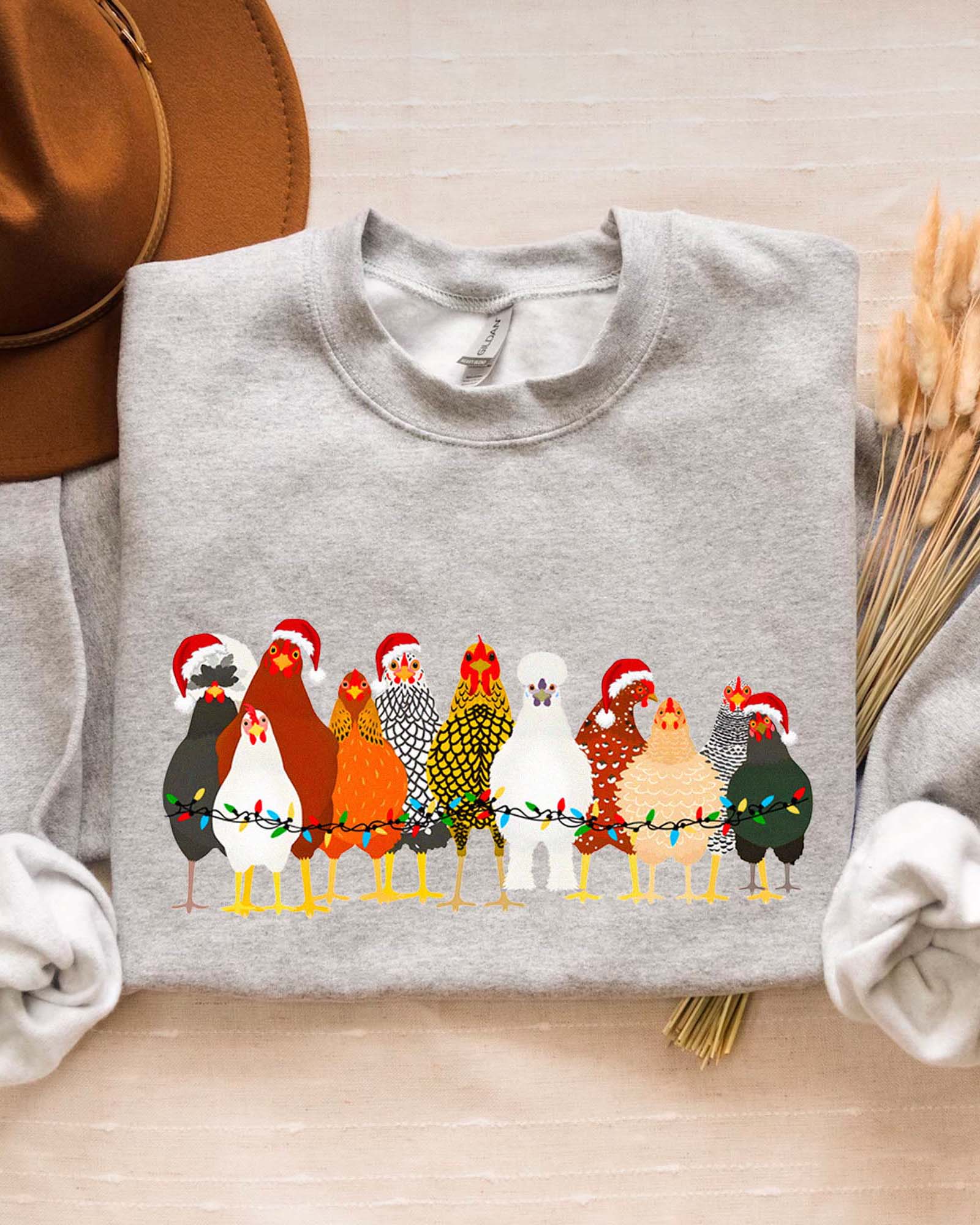 Christmas Chicken Sweatshirt - Women