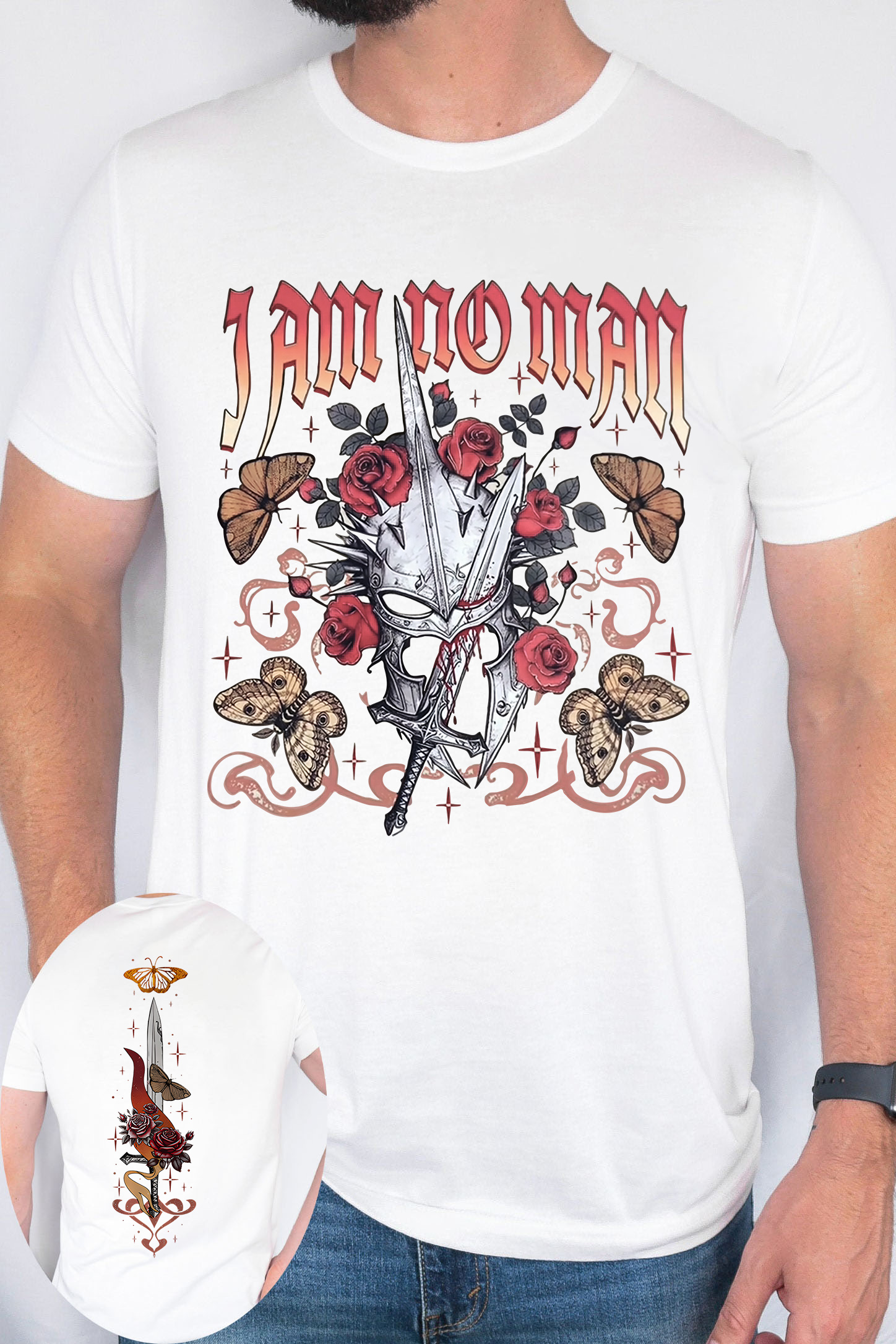 The Lord of the Rings cartoon double-sided print short-sleeved loose T-shirt