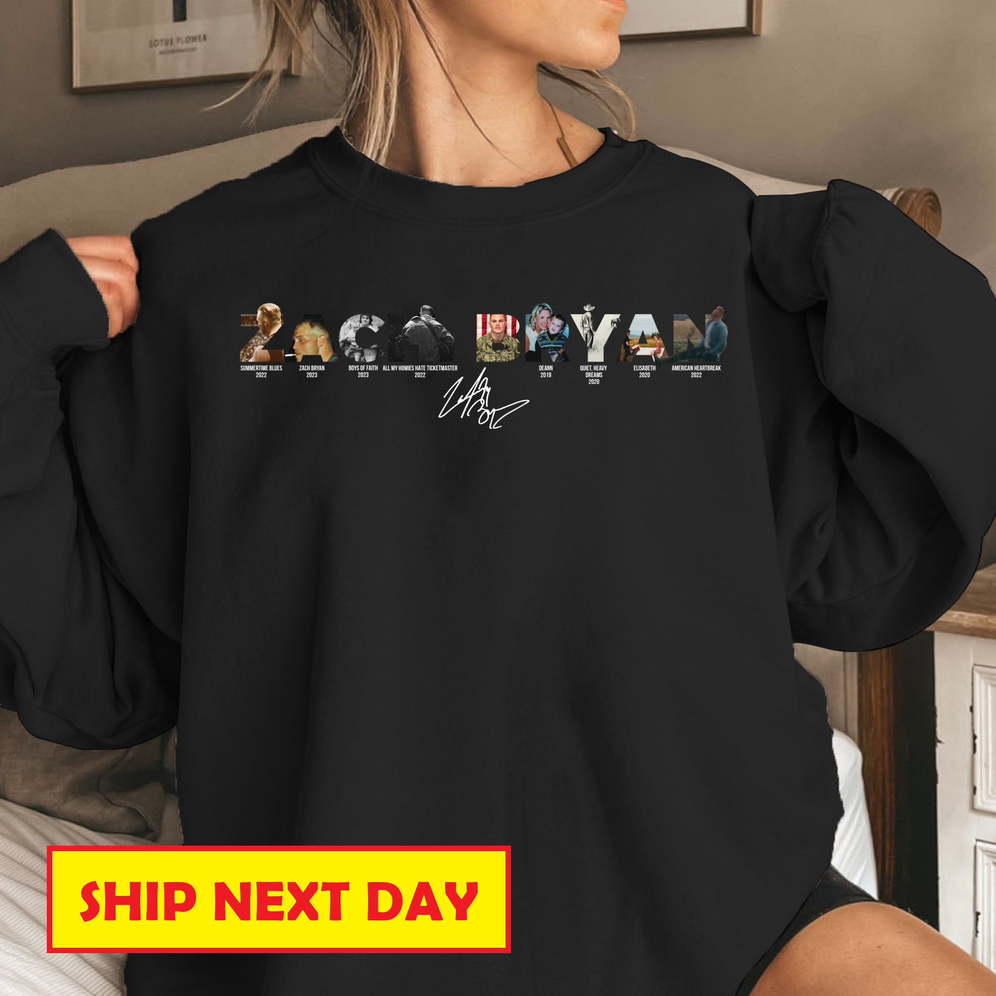 Zach Bryan Albums Sweatshirt