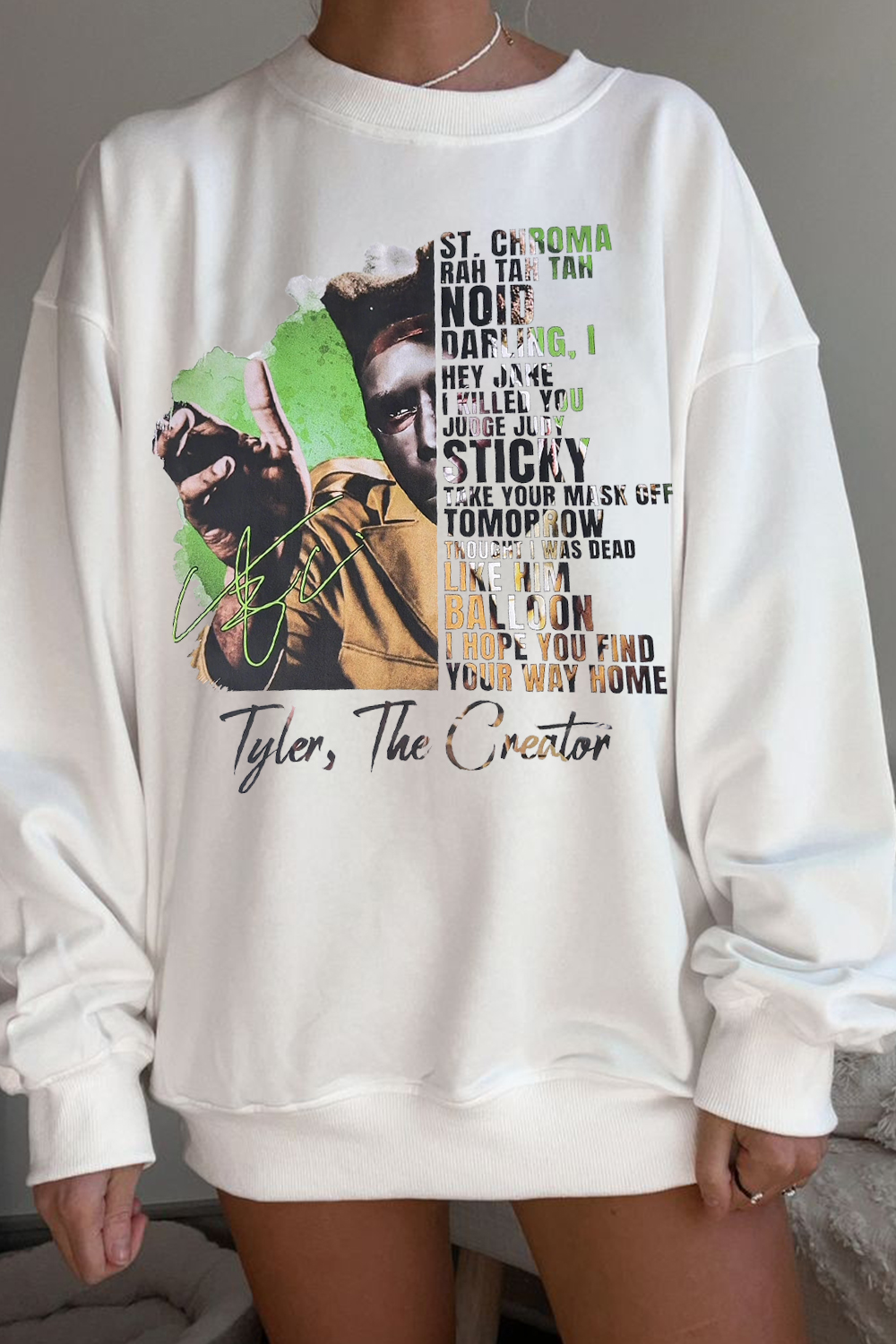 Tyler the Creator Chromakopia Crew Neck Long Sleeve Sweatshirt