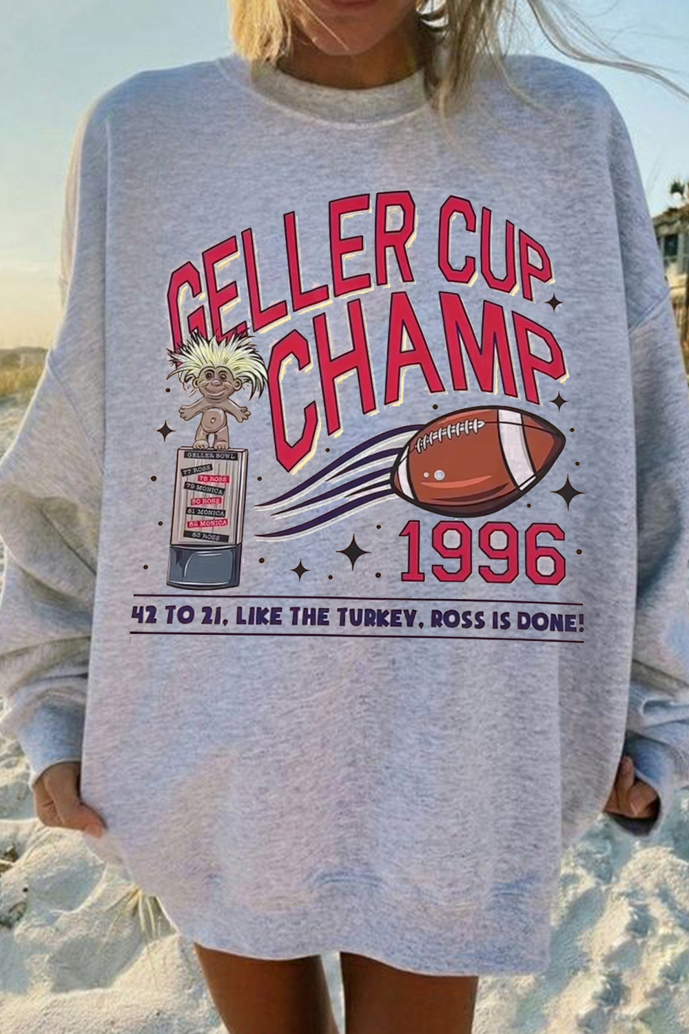 Geller Cup Champ Women's Round Neck Sweatshirt