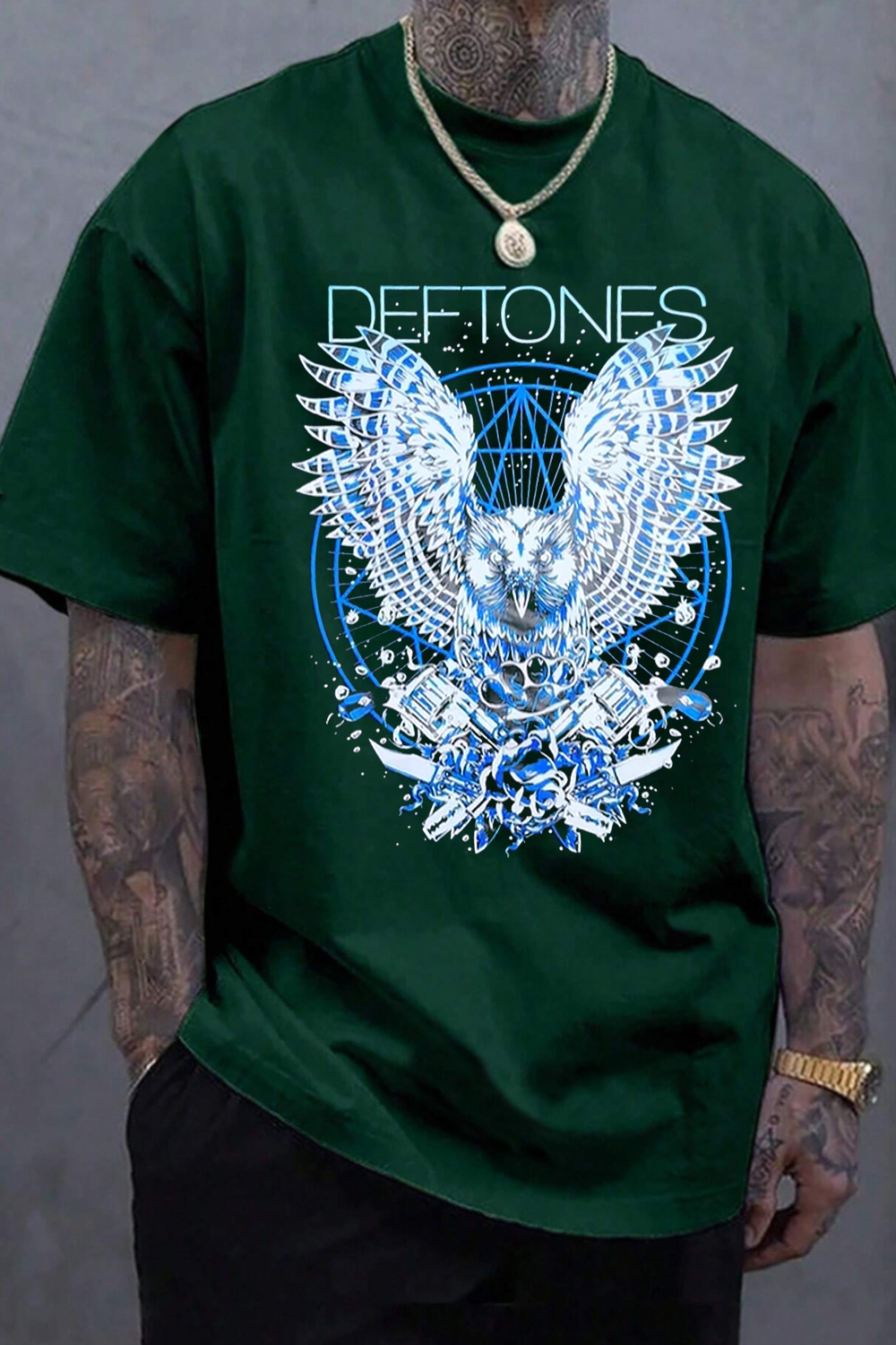 Deftones Band Owl  t-shirt