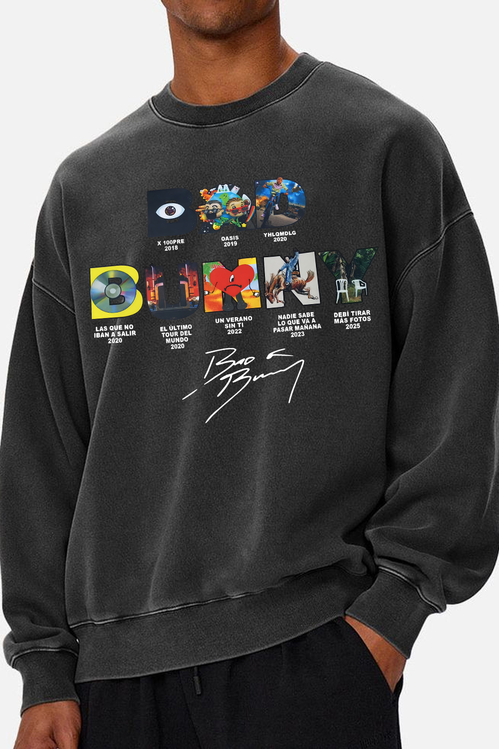 Bad Bunny Concert DTML Album Sweatshirt For Men