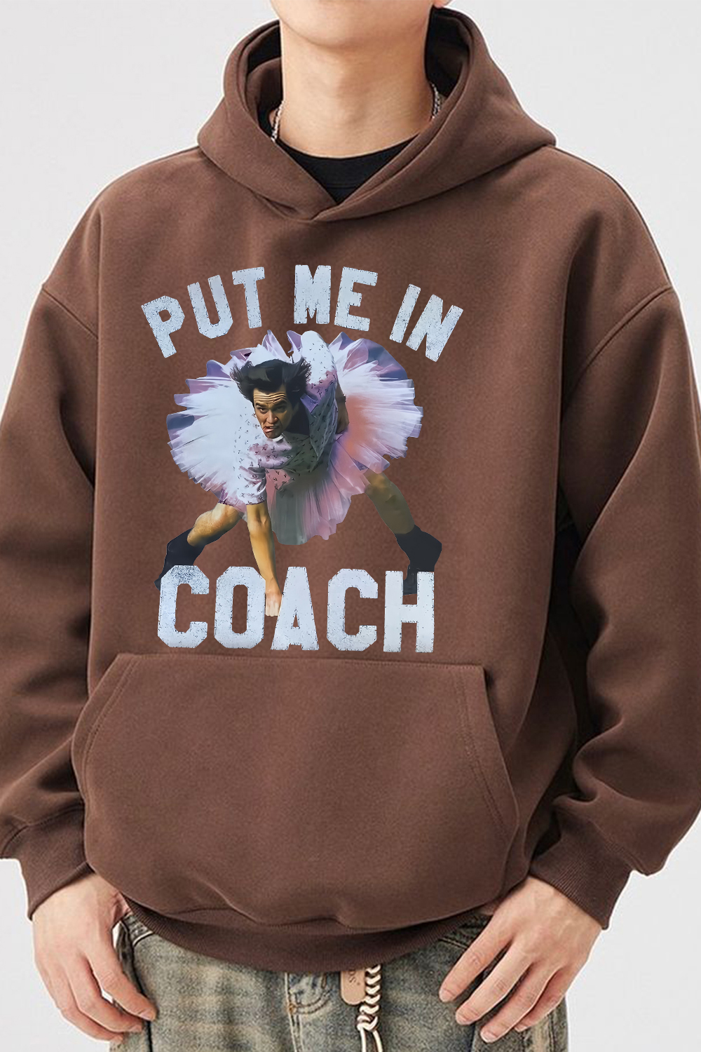 Ace Ventura Put Me In Coach Jim Carrey Funny Hoodie For Men
