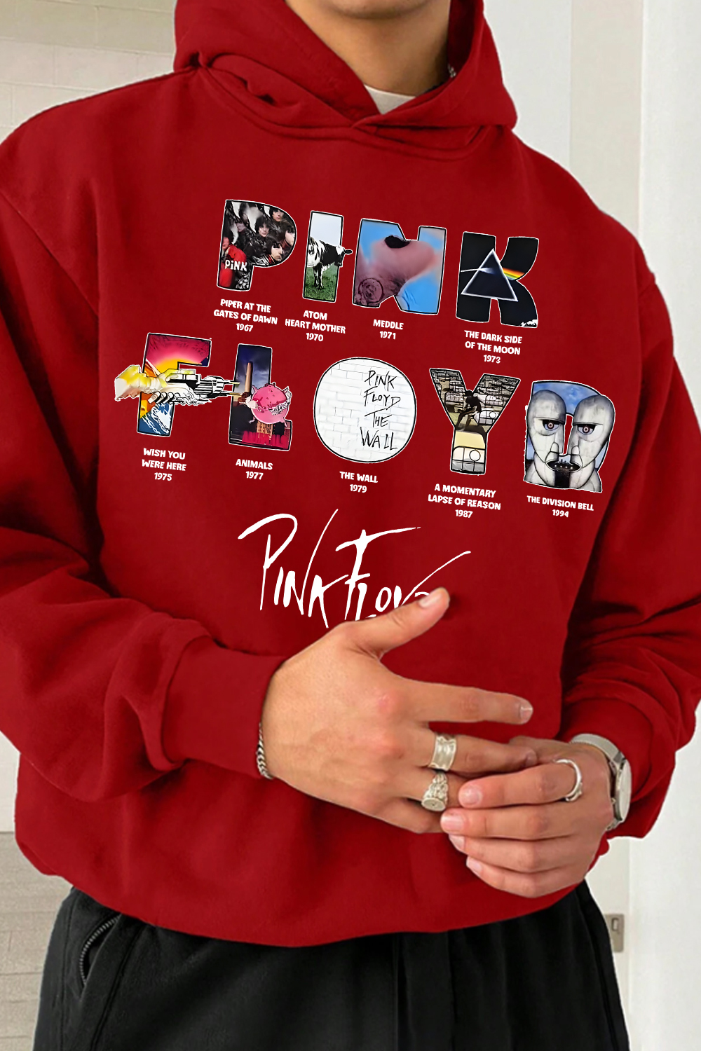 Pink Floyd Men's Long-sleeved Hoodie