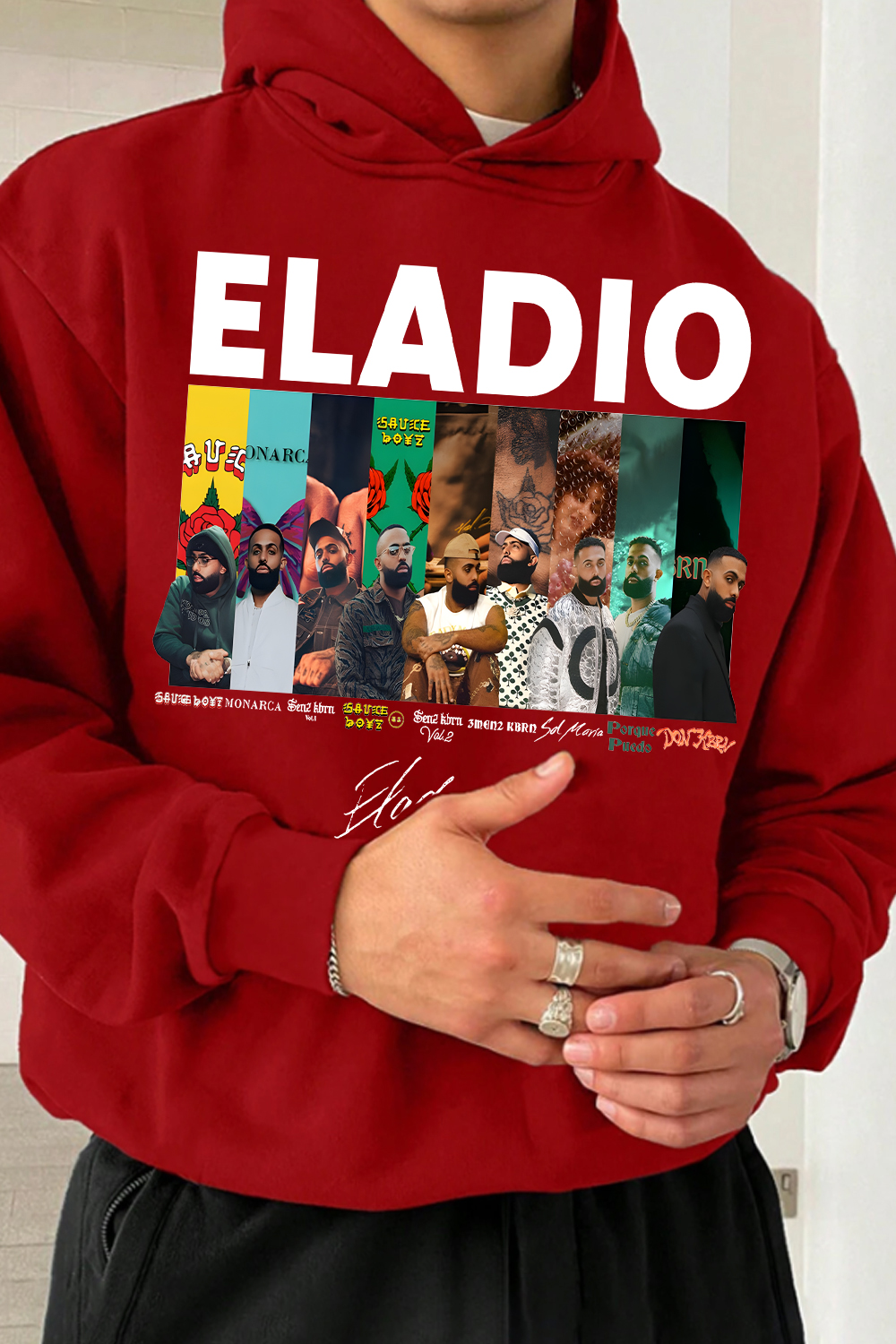Graphic Album Eladio Unisex Hoodie