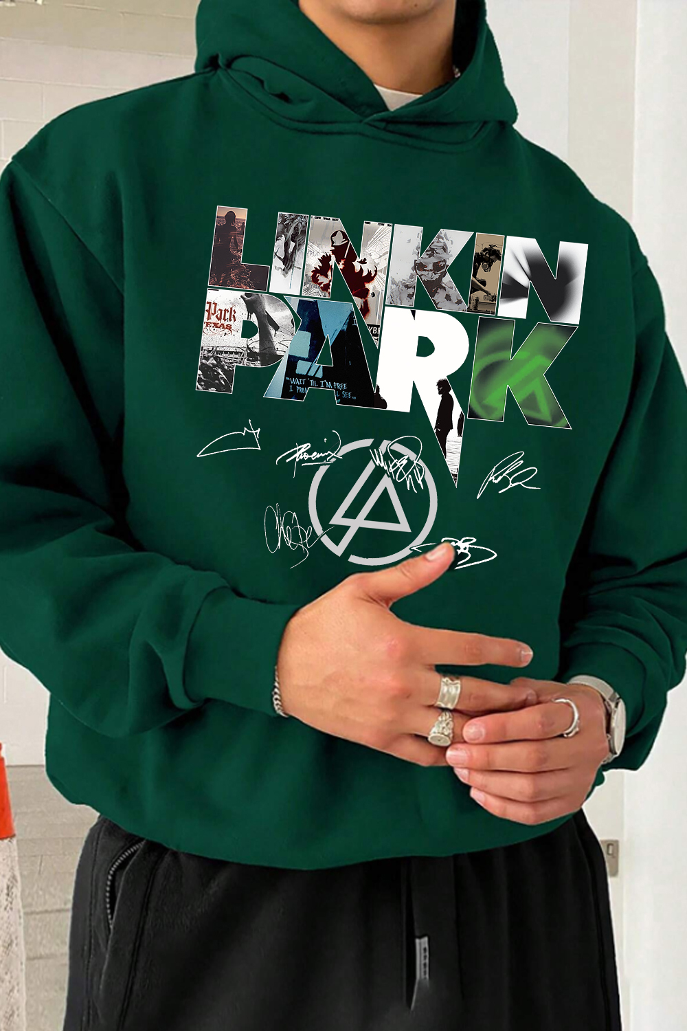 L P Albums -MEN Hoodie