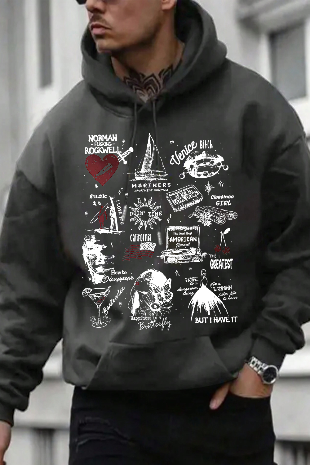 Lana Del Rey NFR album Versions Men Hoodie