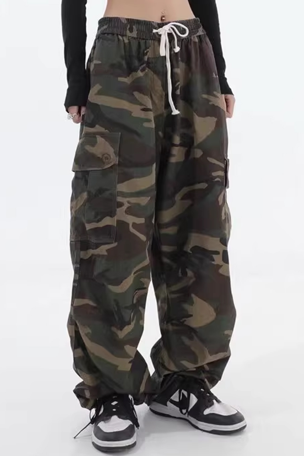 Hip-hop drawstring casual trousers