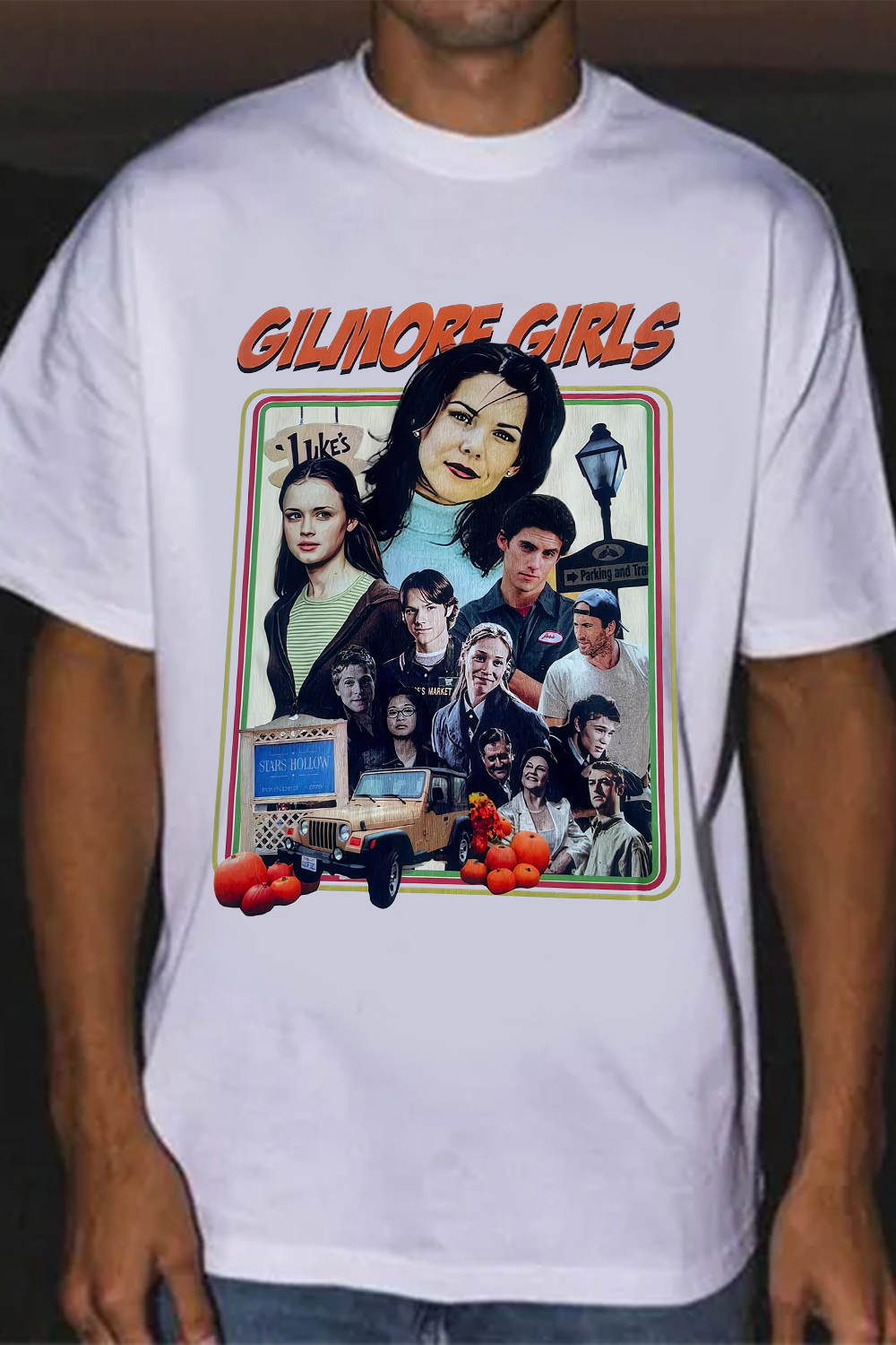 Movie And Tv Personality Round Neck Short Sleeve T-Shirt