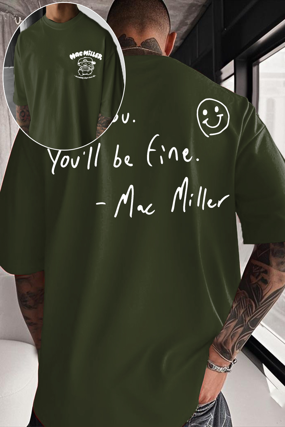 Be You You'll Be Fine Mac Miller Double‑Sided T‑shirt