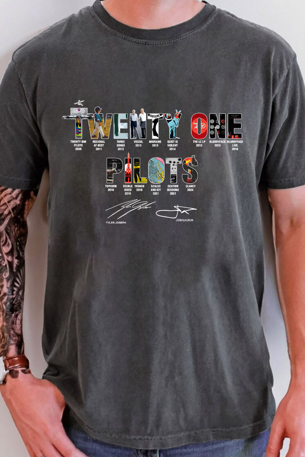 Twenty One Pilots Album Shirt-MEN