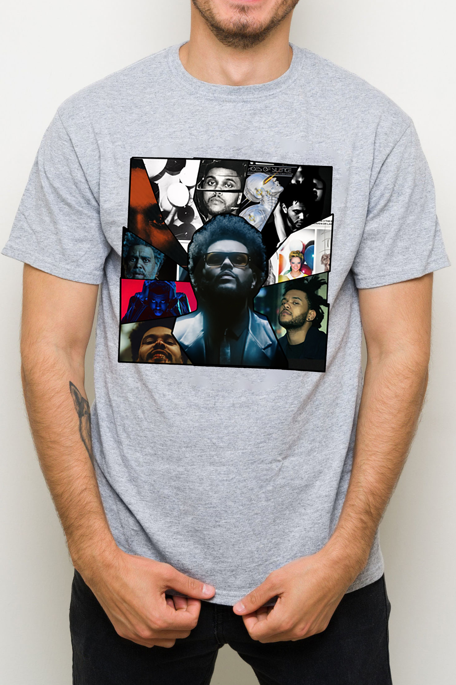 Vintage The Weeknd Portrait Men T Shirt