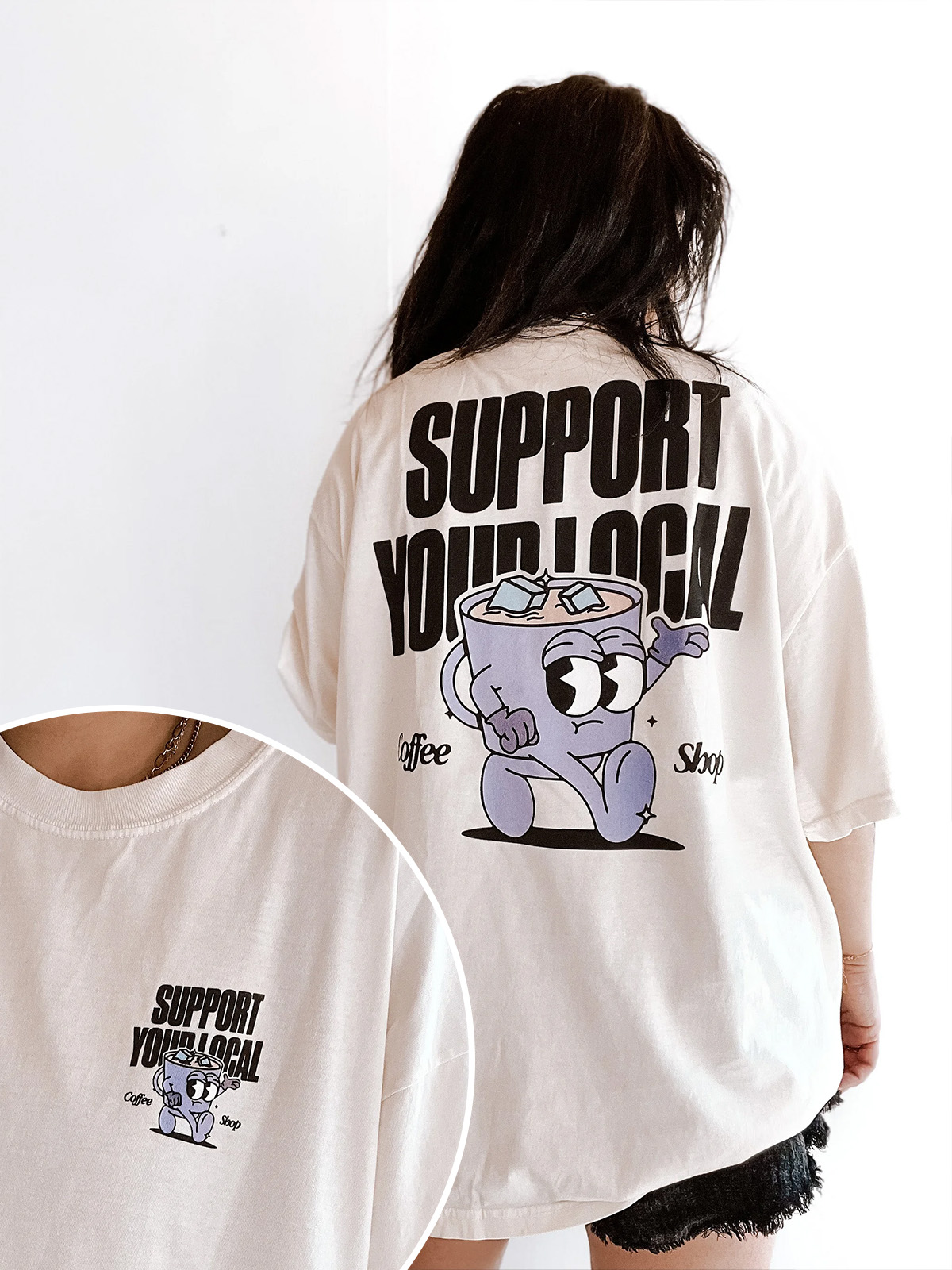 Support Your Local Coffee Shop Tee