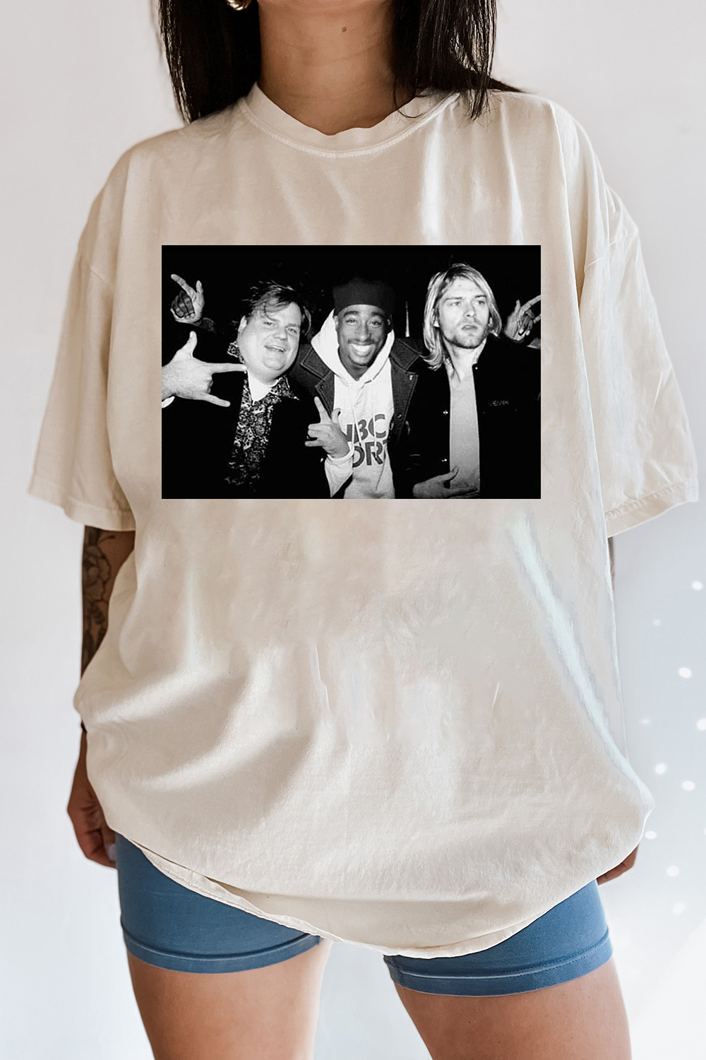 Legend Chris Farley 2Pac Shakur and Kurt Cobain Tee For Men