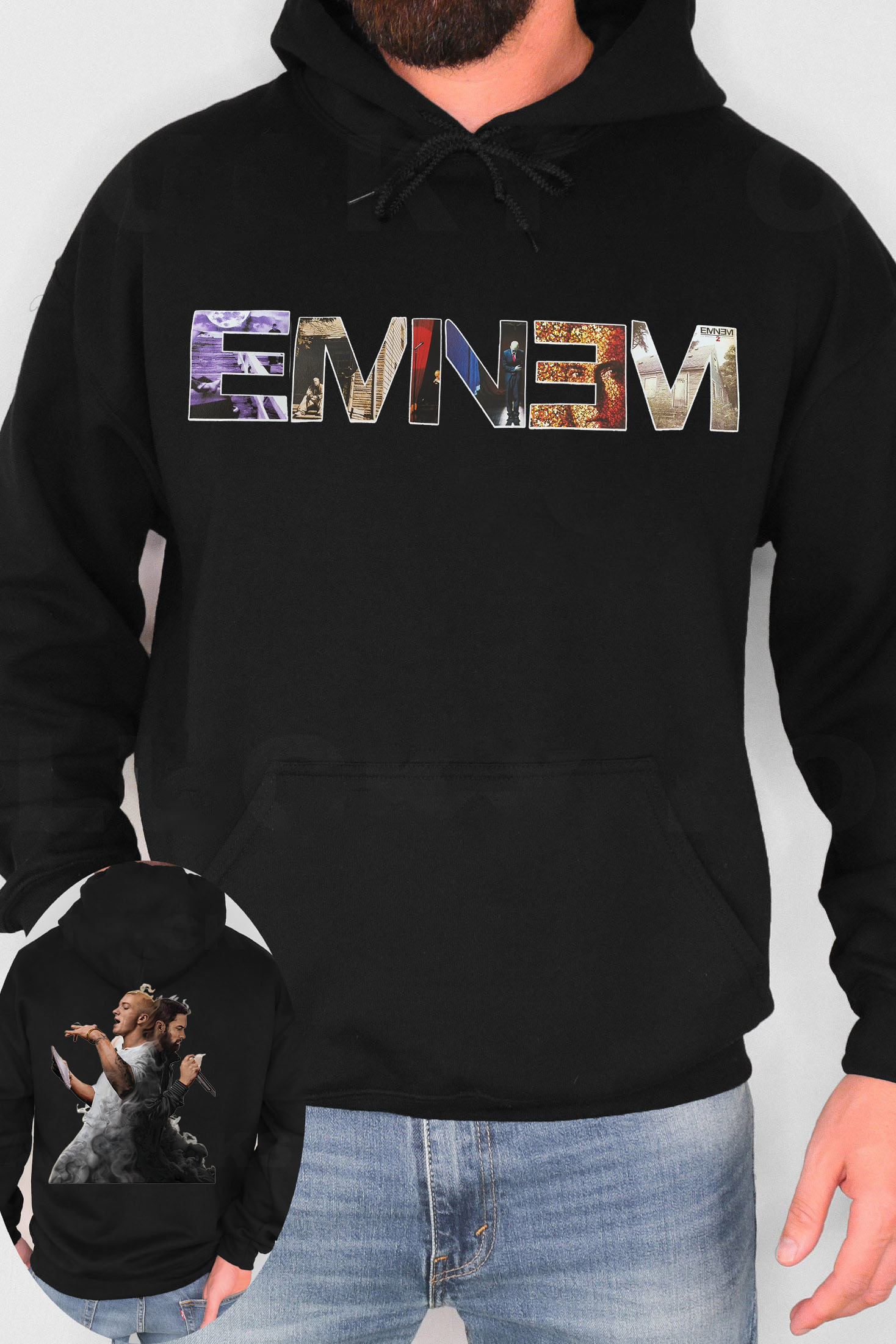 Eminem Rap God Men Hoodies