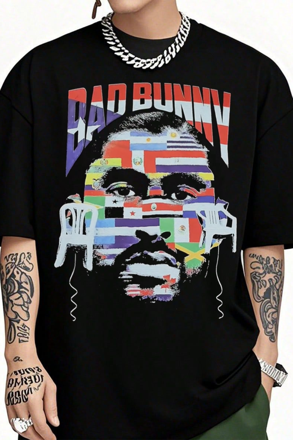 Bad Bunny Latin America Flag Shirt
