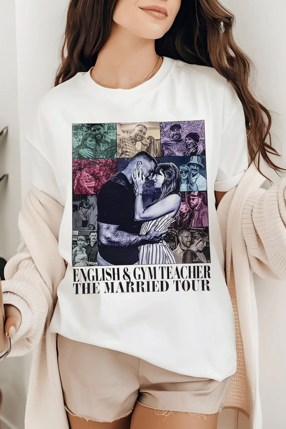 English & Gym Teacher Collage Tee