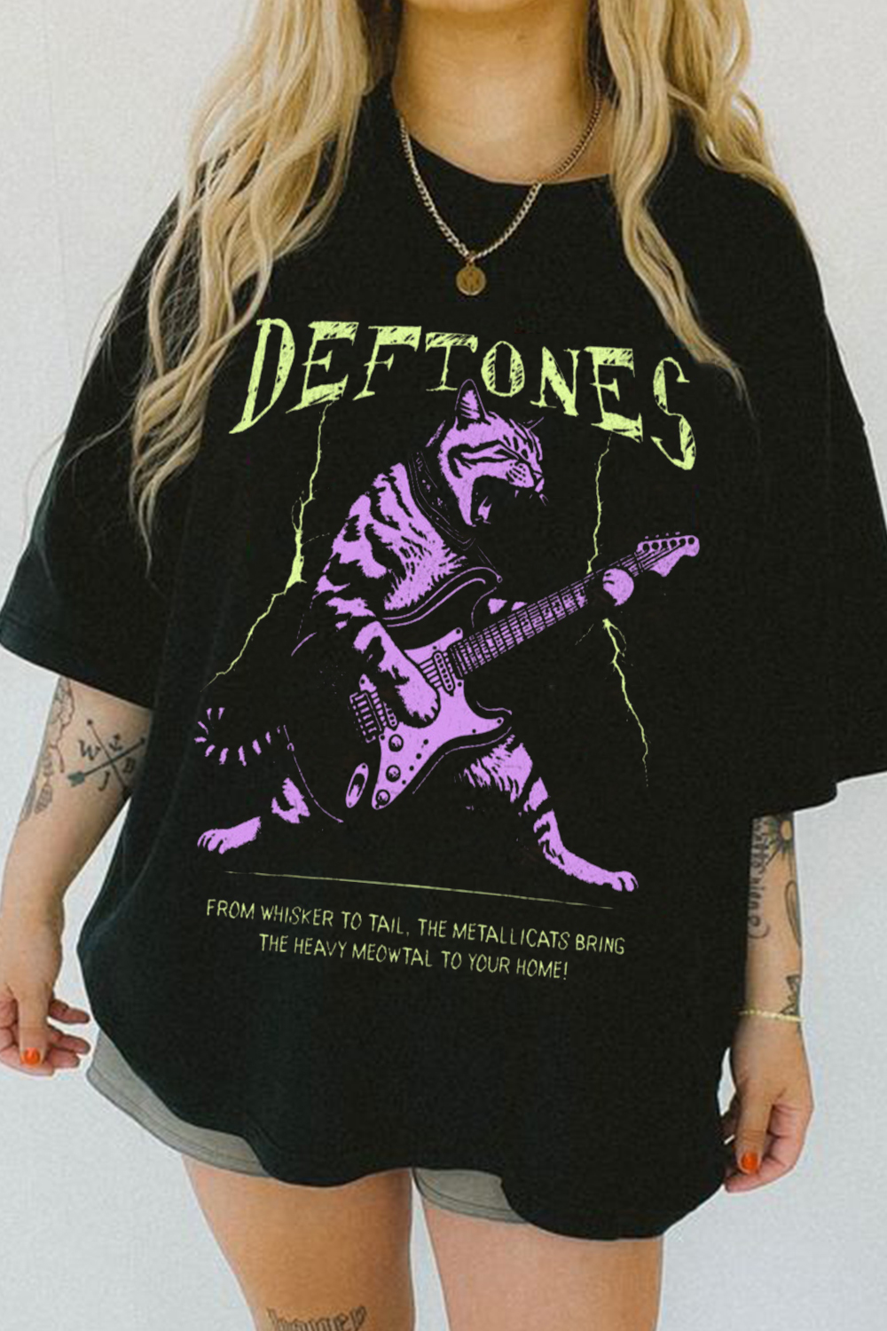 Deftones Cat Short-Sleeved T-Shirt