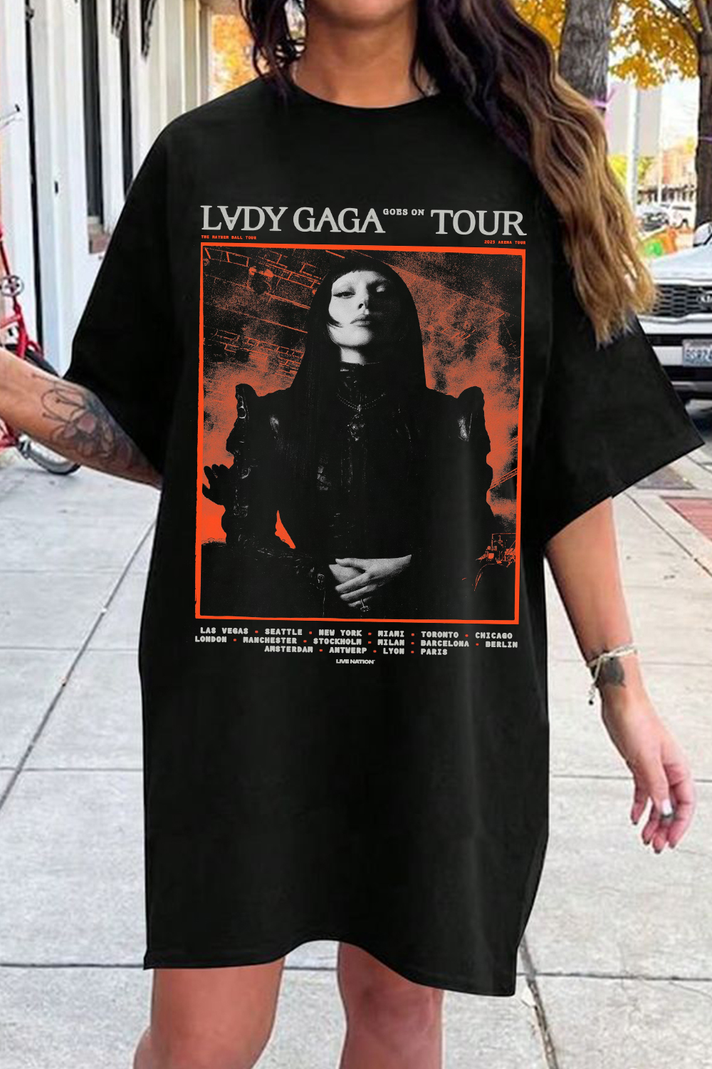 Lady Gaga 2025 Tour Short Sleeve T-Shirt