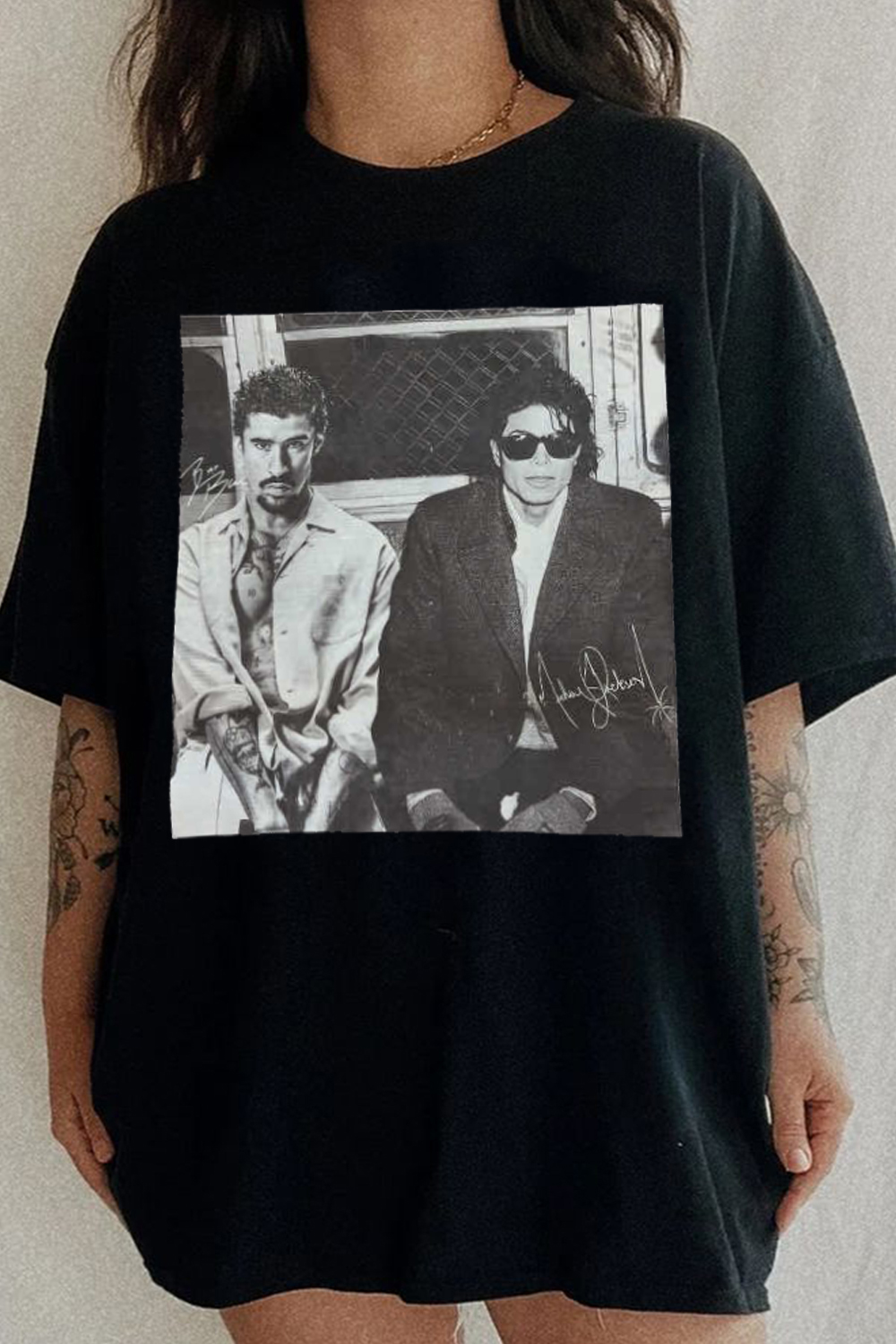 Michael Jackson & Bad Bunny Tee