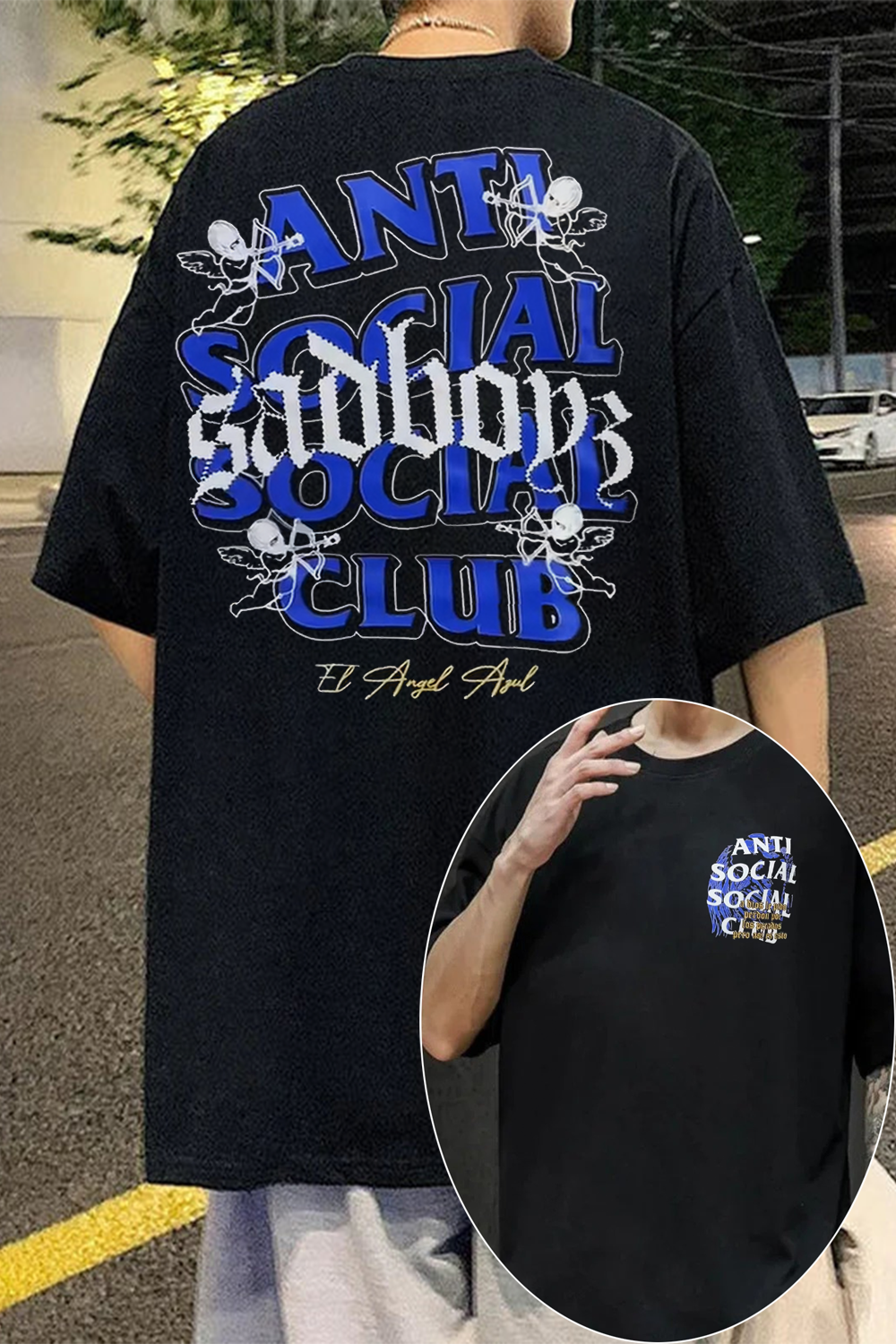Sad Boyz Junior H X Anti Social Club T-Shirt