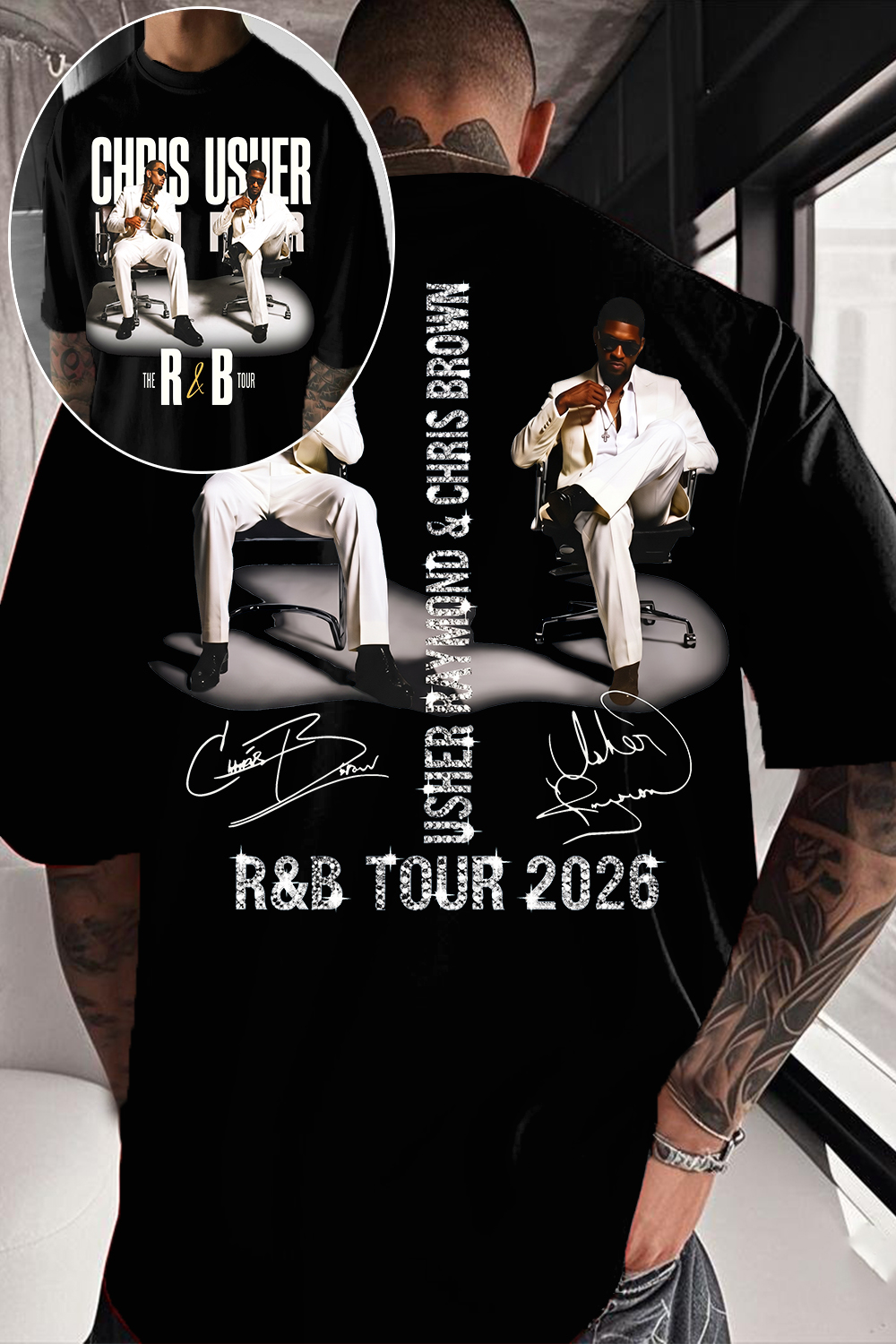 CB & Usher Concert Shirt