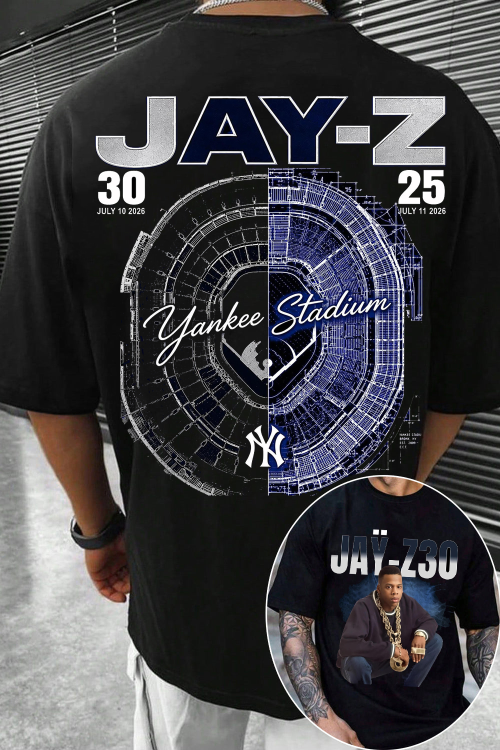 Jay-Z 25th & 30th Anniversary Stadium T-Shirt